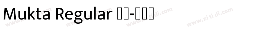 Mukta Regular 普通字体转换